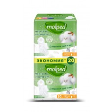 Прокладки ультратонкие Molped Pure&Soft c крылышками НОРМАЛ 20шт*12